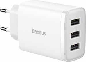 Ładowarka Baseus CCXJ020102 3x USB-A 3.4 A (BSU3406WHT) 1