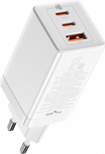 Ładowarka Baseus GaN3 1x USB-A 2x USB-C 1.5 A (BSU3239WHT) 21