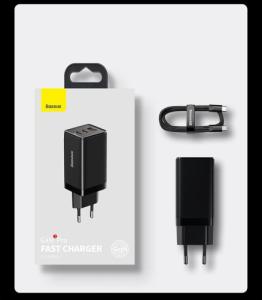 Ładowarka Baseus GaN3 1x USB-A 2x USB-C 1.5 A (BSU3239WHT) 23