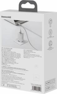 Ładowarka Baseus GaN3 1x USB-A 2x USB-C 1.5 A (BSU3239WHT) 3