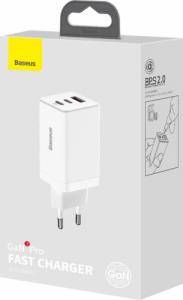 Ładowarka Baseus GaN3 1x USB-A 2x USB-C 1.5 A (BSU3239WHT) 4