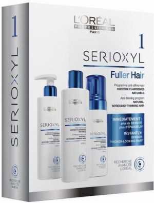 L’Oreal Paris Zestaw Serioxyl 1 Kit Natural Hair W 625ml 250ml Serioxyl Clarifying Shampoo + 250ml Serioxyl Bodifying Conditioner + 125ml Serioxyl Densifying Mousse 1