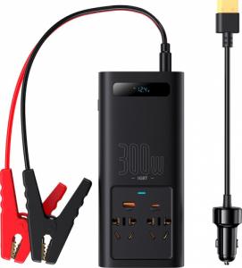 Przetwornica Baseus Baseus IGBT samochodowa przetwornica inwerter prądu 300W 220V (wtyczka CN/EU) czarny (CGNB010101) 20