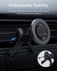 ESR ESR Halolock magnetyczny uchwyt samochodowy MagSafe na kratkę wentylacyjną szary (21396-0) 2