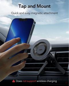 ESR ESR Halolock magnetyczny uchwyt samochodowy MagSafe na kratkę wentylacyjną szary (21396-0) 3