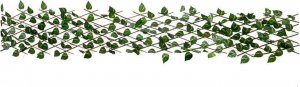 ProGarden Krata kratka ażurowa ze sztucznymi liśćmi osłona na balkon taras sztuczne rośliny bluszcz 180x90 cm 3