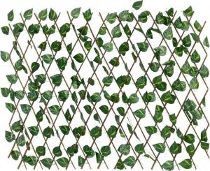 ProGarden Krata kratka ażurowa ze sztucznymi liśćmi osłona na balkon taras sztuczne rośliny bluszcz 180x90 cm 7