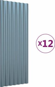 vidaXL Panele dachowe, 12 szt., malowana proszkowo stal, 100x36 cm 2