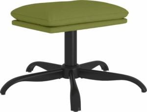 vidaXL vidaXL Podnóżek, jasnozielony, 60x60x39 cm, obity aksamitem 2