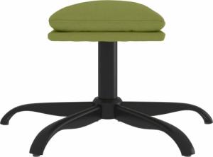 vidaXL vidaXL Podnóżek, jasnozielony, 60x60x39 cm, obity aksamitem 4