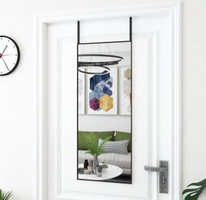 vidaXL vidaXL Lustro na drzwi, czarne, 40x100 cm, szkło i aluminium 2