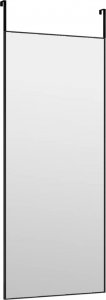 vidaXL vidaXL Lustro na drzwi, czarne, 40x100 cm, szkło i aluminium 3