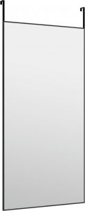 vidaXL vidaXL Lustro na drzwi, czarne, 50x100 cm, szkło i aluminium 3