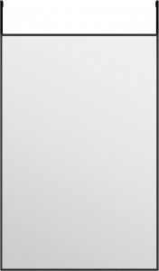 vidaXL vidaXL Lustro na drzwi, czarne, 40x60 cm, szkło i aluminium 2