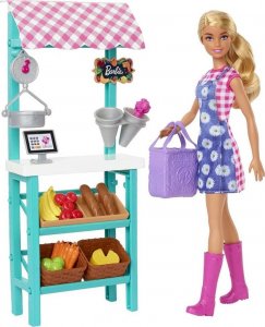 Lalka Barbie Barbie Lalka Barbie Targ farmerski Zestaw HCN22 5