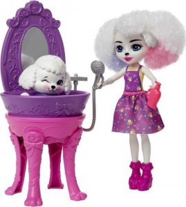 Mattel Enchantimals Salon piękności pudelków Zestaw HHC20 6