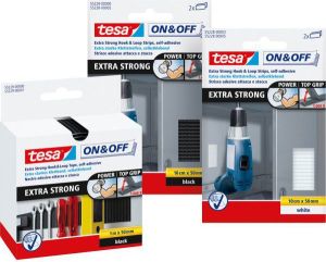 Tesa Rzepy extra strong, 2x 10cm x 50mm, białe (11631A) 4