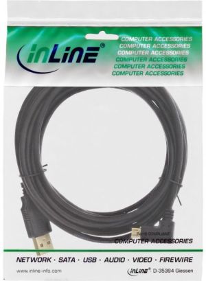 Kabel USB InLine USB-A - microUSB 2 m Czarny (31720T) 2