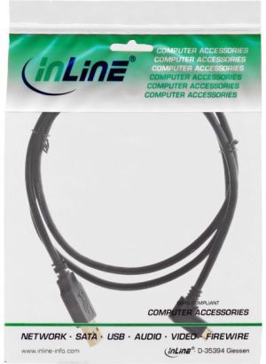 Kabel USB InLine USB-A - microUSB 1 m Czarny (31710T) 2
