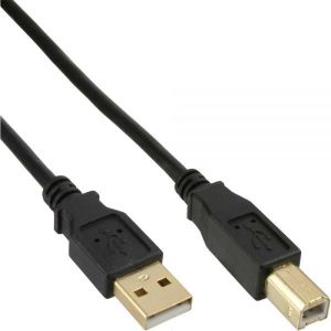 Kabel USB InLine USB-A - USB-B 0.5 m Czarny (34505S) 1
