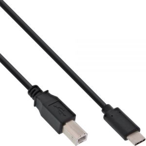 Kabel USB InLine USB-C - USB-B 1.5 m Czarny (35764) 1