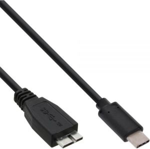 Kabel USB InLine USB-C - micro-B 1 m Czarny (35721) 1