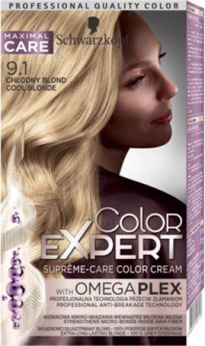 Schwarzkopf Color Expert Krem koloryzujący do włosów nr 9.1 Chłodny Blond 1op. 1