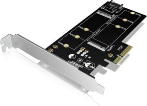 Kontroler Icy Box PCIe 3.0 x4 - M.2 PCIe + M.2 SATA (60093) 3