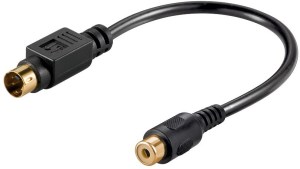 Kabel MicroConnect S-Video - RCA (Cinch) 0.2m czarny (ADA4MF) 1