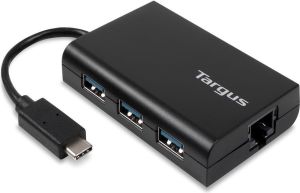 HUB USB Targus USB-C - 3x USB-A + Ethernet (ACH230EUZ-50) 1