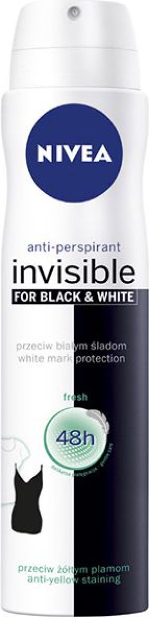 Nivea Dezodorant INVISIBLE FRESH spray damski 250ml 1