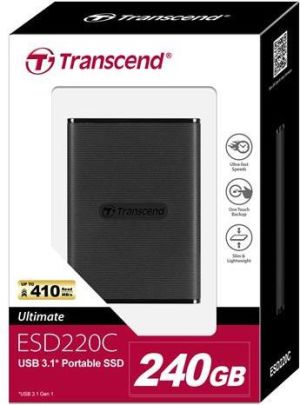 Dysk zewnętrzny SSD Transcend SSD 240 GB Czarny (TS240GESD220C) 8
