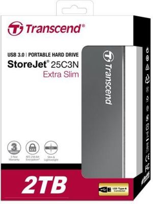 Dysk zewnętrzny HDD Transcend 25C3N 2TB Antracyt (TS2TSJ25C3N) 7