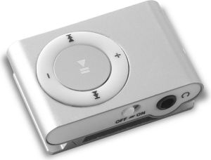 Odtwarzacz MP3 ze słuchawkami srebrny - GSM007520 1