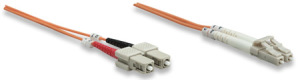 Intellinet Network Solutions Patchcord światłowodowy LC/SC OM1 62,5/125um Duplex Multimode, 10m Pomarańczowy (471299) 2
