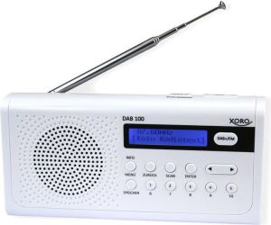 Radio Xoro Xoro DAB 100, DAB+, FM, Weckfunktion, LCD Display, Weiß (XOR400392) - 218611 1