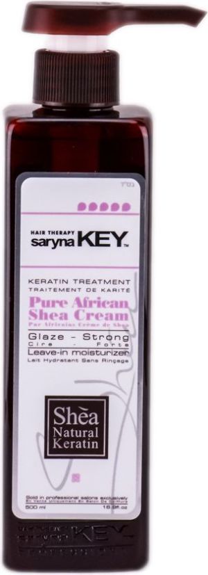 Saryna Key Keratin Treatment Pure African Shea Cream Glaze-Strong płynne szkliwo mocne do włosów kręconych 500ml 1