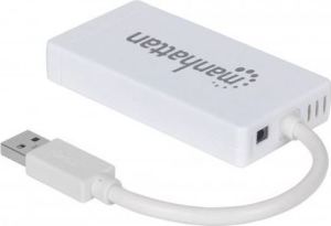 HUB USB Manhattan 1x RJ-45  + 3x USB-A 3.0 (507578) 4