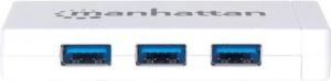 HUB USB Manhattan 1x RJ-45  + 3x USB-A 3.0 (507578) 6