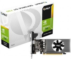 Karta graficzna Palit GeForce GT 730 2GB DDR5 (64 Bit) DVI-D, HDMI, D-Sub, BOX (NE5T7300HD46F) 1