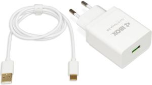 Ładowarka iBOX QC-1 1x USB-A 3 A (ILUQC1W) 3