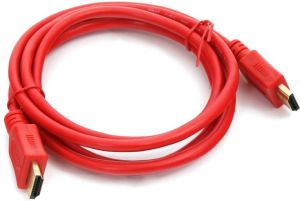 Kabel Omega HDMI - HDMI 1.5m czerwony (OCHB41R) 1
