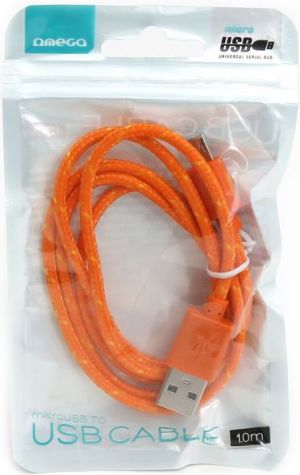 Kabel USB Platinet USB-A - 1 m Pomarańczowy (PUCFB1O) 2