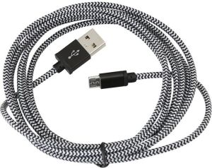 Kabel USB Platinet USB A -> MicroUSB (M/M) Czarny 2m 1