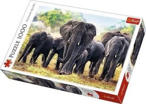 Trefl Puzzle 1000 Afrykańskie słonie (226180) 1
