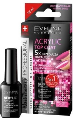 Eveline Nail Therapy Lakier - Top Coat Acrylic 12ml 1