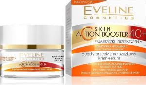 Eveline Skin Action Booster 40+ Krem-serum przeciwzmarszkowy na dzień i noc 50ml 1