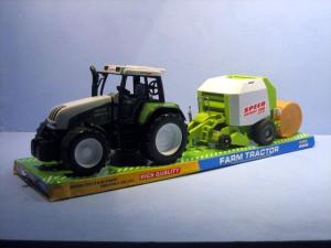 Hipo Traktor z rolownicą pod kloszem (CM086A) 1