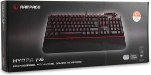 Klawiatura Rampage Hydra R6 Black LED Mechanical Blue Switch 5