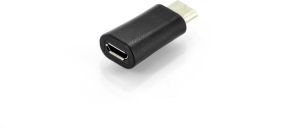 Adapter USB Ednet USB-C - microUSB Czarny  (84327) 1